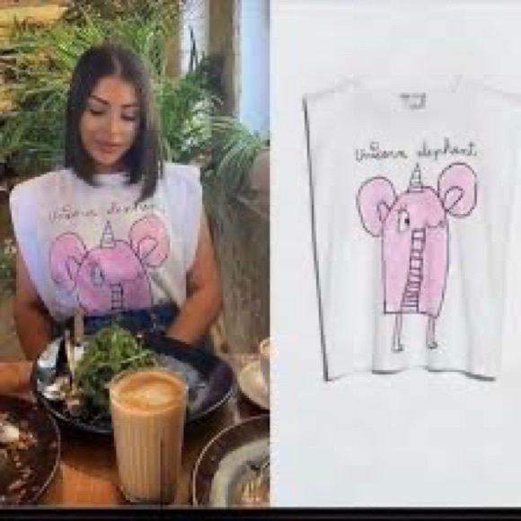 ZARA Unicorn Elephant Tee Made By Julia  🦄 - Picture 2 of 6